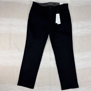 New Calvin Klein Men's Infinite Flex Waist Slim 36x30 Chino Pants Black Stretch